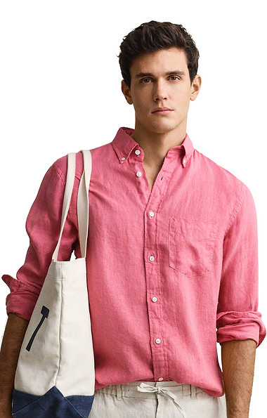 Men's Gant Regular Garment Dyed Linen Shirt