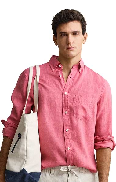 Men's Gant Regular Garment Dyed Linen Shirt