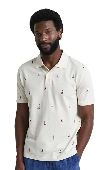 Men's Gant Embroidered Graphic Polo