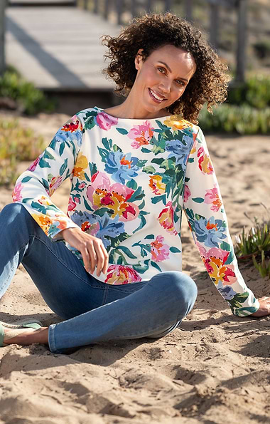 Ladies Joules New Harbour Long Sleeve Top
