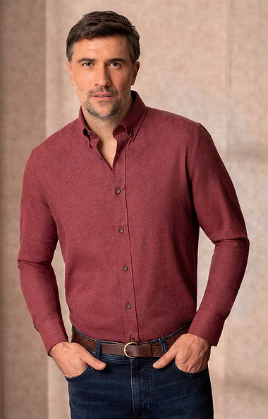 Men's Cotton Mix Brushed Shirt