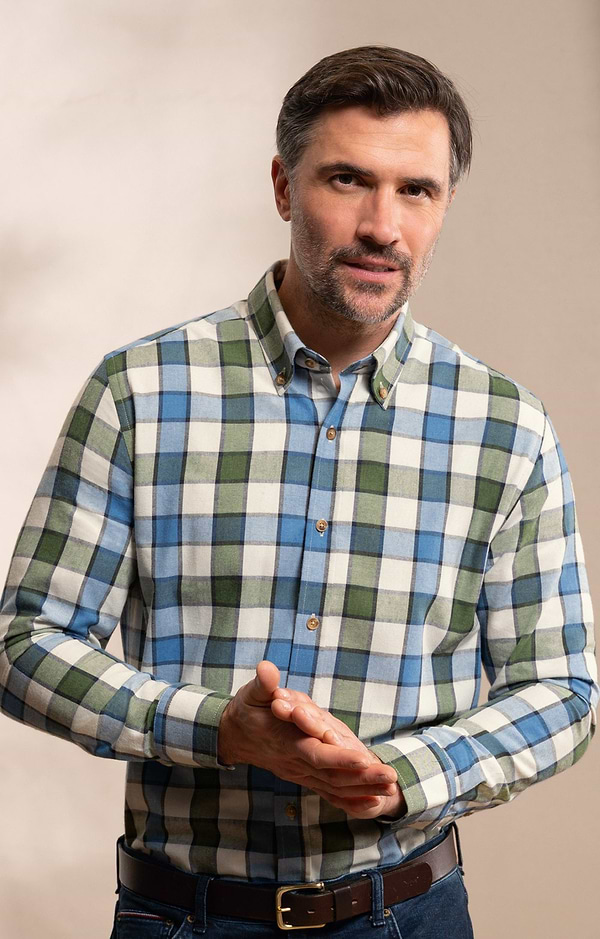 Men's Cotton Mix Brushed Shirt