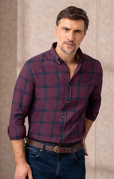 Men's Cotton Mix Brushed Shirt