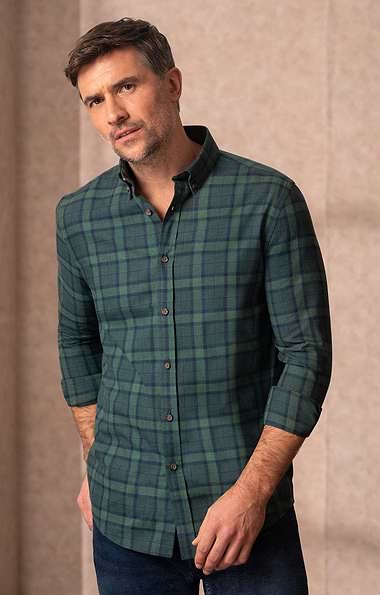Men's Cotton Mix Brushed Shirt