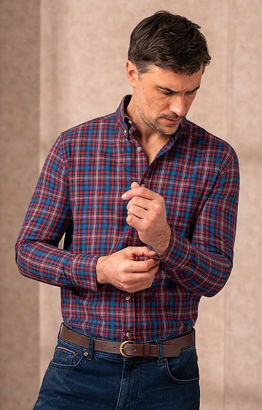 Men's Cotton Mix Brushed Shirt