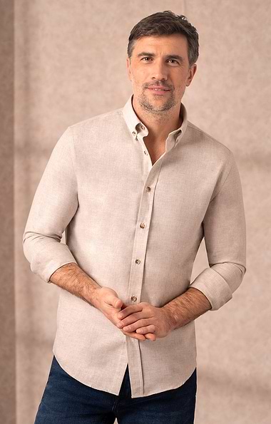 Men's Cotton Mix Brushed Shirt