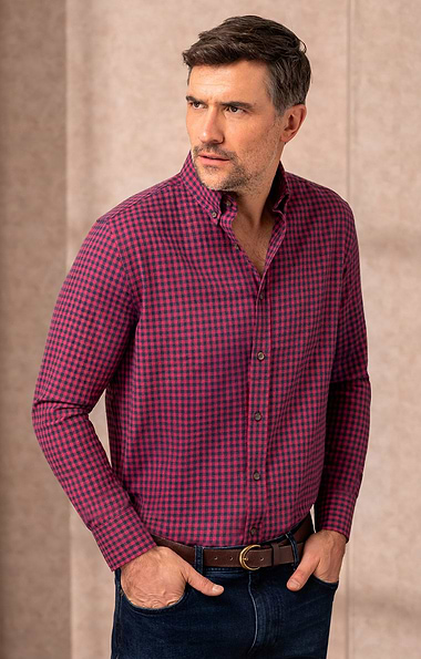 Men's Cotton Mix Brushed Shirt