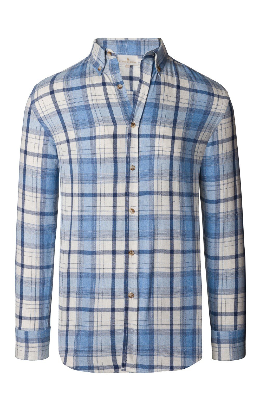 Men's Cotton Mix Brushed Shirt House of Bruar
