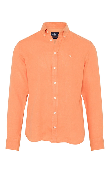 Men's Hackett Essential Garment Dyed Linen Brompton Shirt