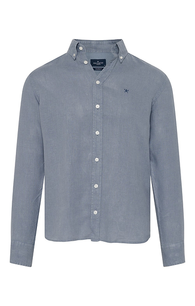 Men's Hackett Essential Garment Dyed Linen Brompton Shirt