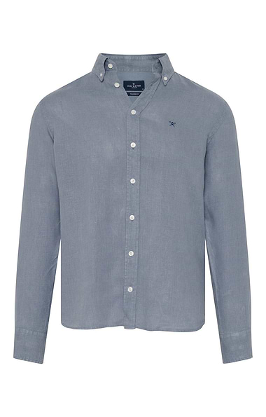 Men's Hackett Essential Garment Dyed Linen Brompton Shirt