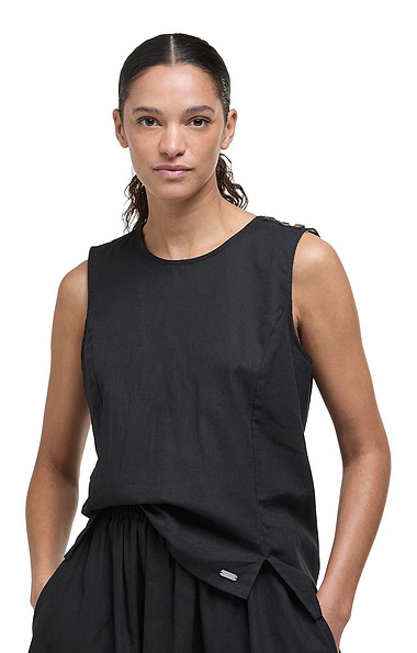 Ladies Barbour Lucy Sleeveless Cotton & Linen Top