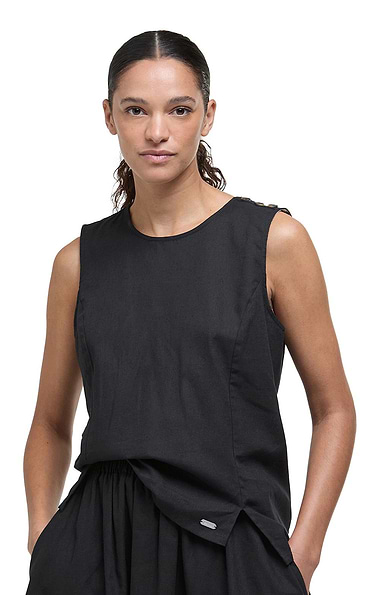 Ladies Barbour Lucy Sleeveless Cotton & Linen Top