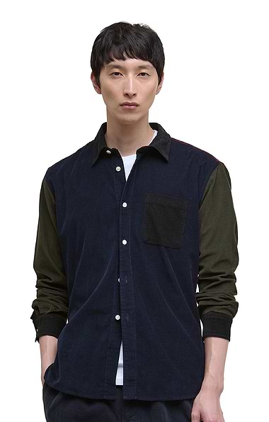 Men's Barbour Patchwork Cord Shirt