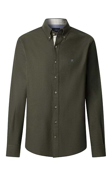 Men's Hackett London Flannel Multi Trim Shirt