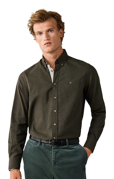 Men's Hackett London Flannel Multi Trim Shirt