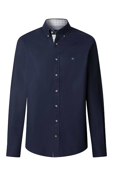 Men's Hackett London Flannel Multi Trim Shirt