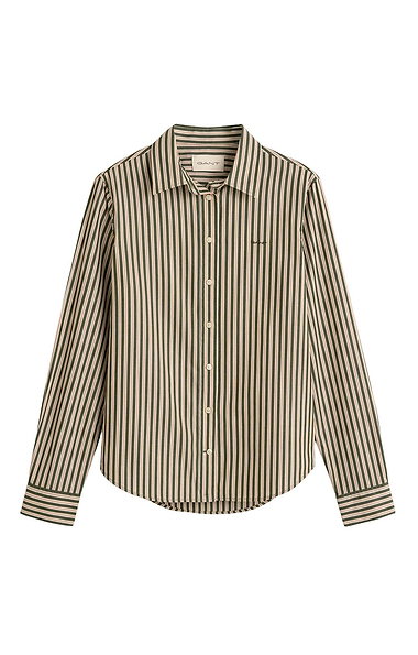 Ladies Gant Classic Poplin Stripe Shirt