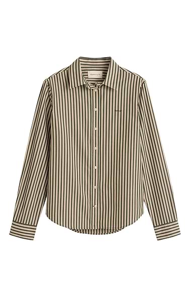 Ladies Gant Classic Poplin Stripe Shirt