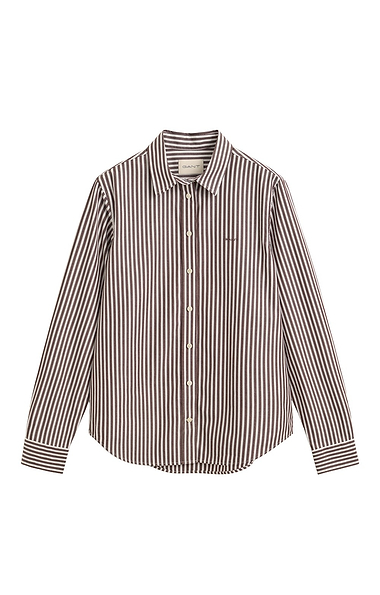 Ladies Gant Classic Poplin Stripe Shirt