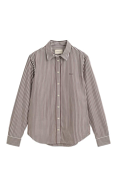 Ladies Gant Classic Poplin Stripe Shirt