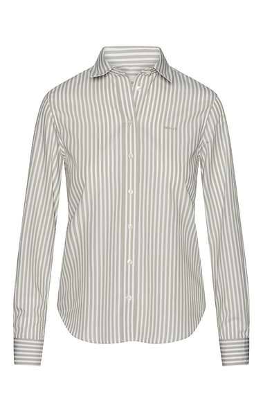 Ladies Gant Classic Poplin Stripe Shirt