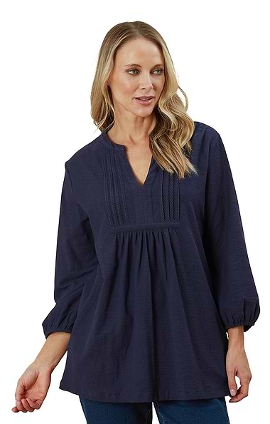 Ladies Adini Cotton Slub Dammi Tunic