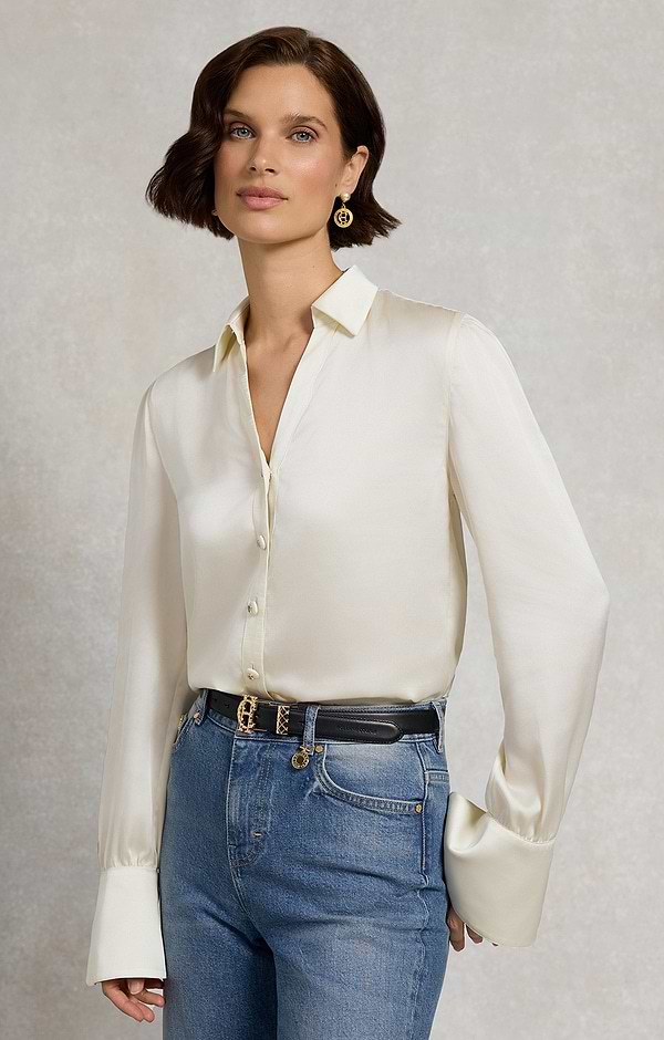 Ladies Holland Cooper Tamara Satin Shirt