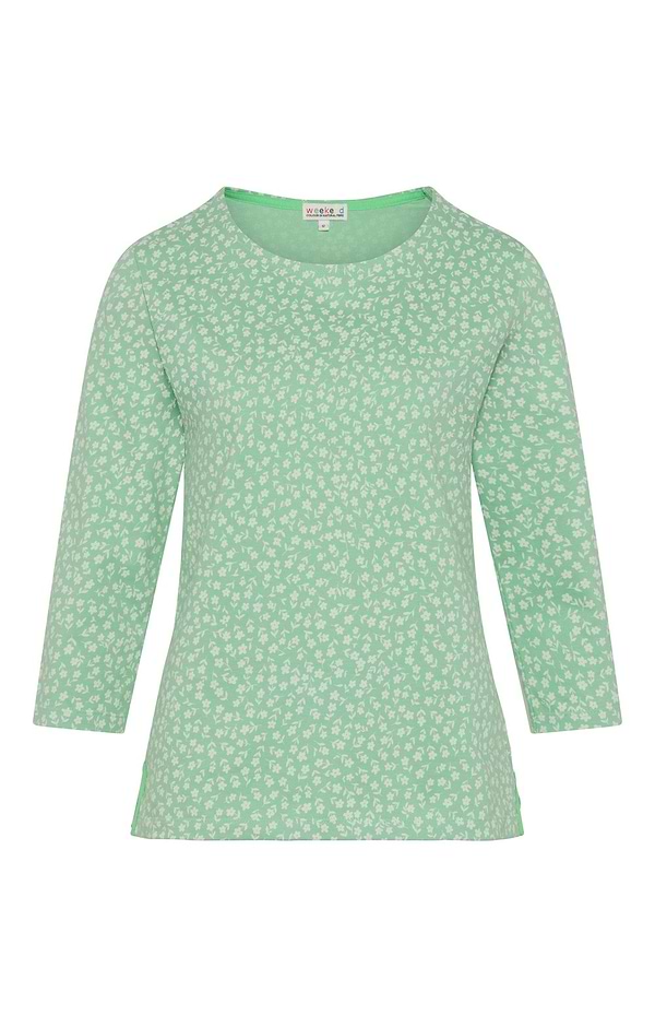 Ladies House of Bruar Cotton Two Colour Print Top