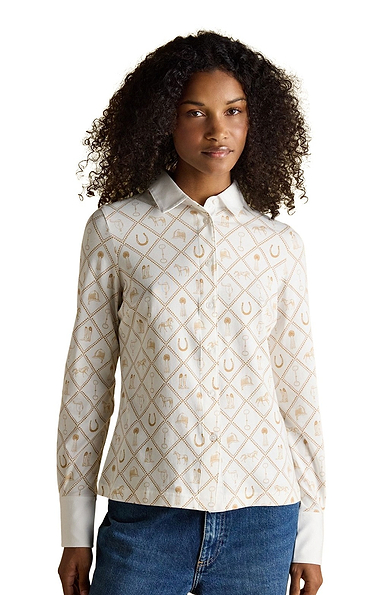 Ladies Joules Charlotte Printed Jersey Shirt