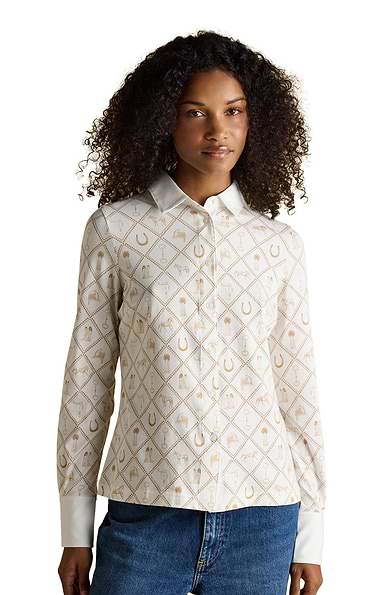 Ladies Joules Charlotte Printed Jersey Shirt