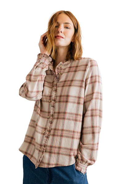 Ladies Lily & Me Sage Frill Shirt