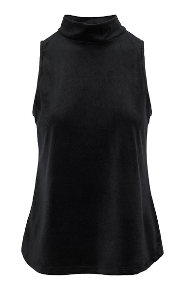 Ladies Stretch Velvet Sleeveless Top