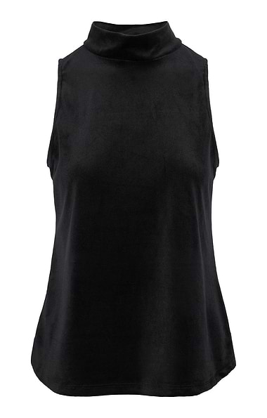 Ladies Stretch Velvet Sleeveless Top
