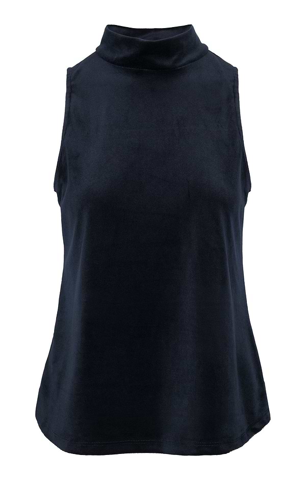 Ladies Stretch Velvet Sleeveless Top