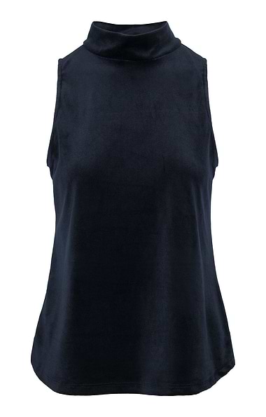 Ladies Stretch Velvet Sleeveless Top
