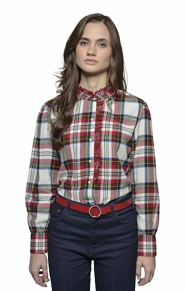Ladies Hartwell Andrea Lace Trim Blouse