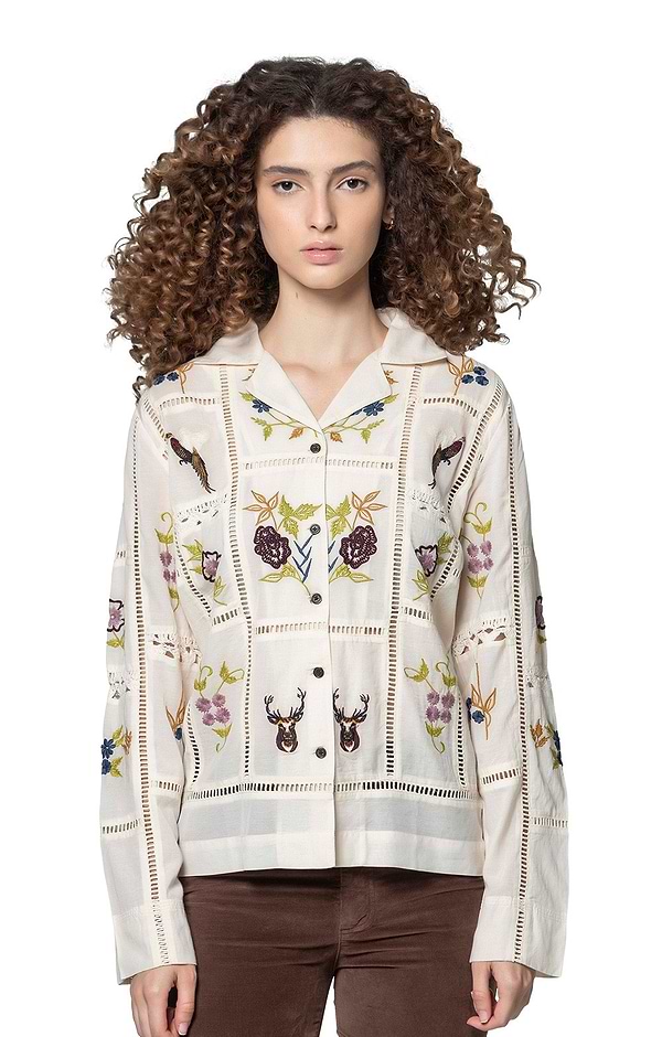 Ladies Hartwell Cora Embroidered Blouse
