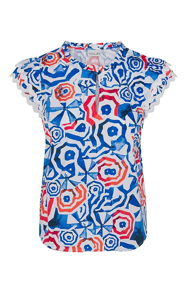 Ladies Foil Swell Times Top