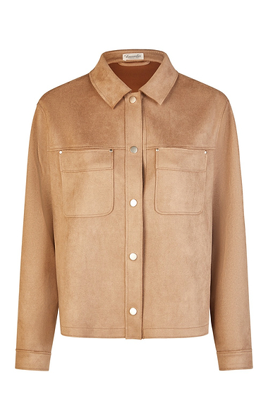 Ladies Barbara Lebek Faux Suede Shacket