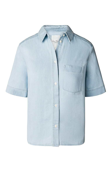 Ladies Part Two Nicla Short Sleeve Denim Shirt