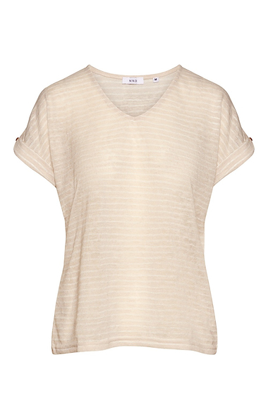 Ladies Stripe V-Neck Top