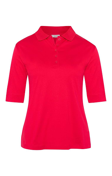 Ladies 3/4 Sleeve Cotton Polo Shirt
