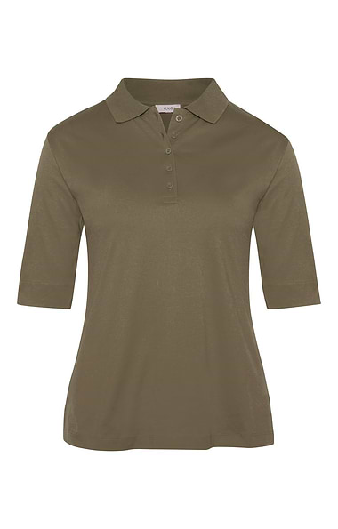Ladies 3/4 Sleeve Cotton Polo Shirt