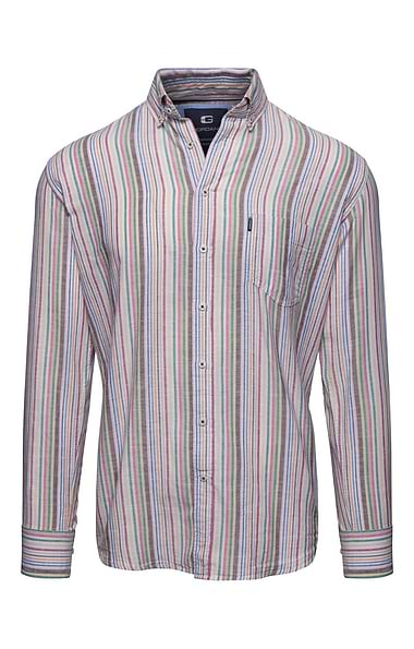 Men's Long Sleeve Multi-Colour Small Check Shirt