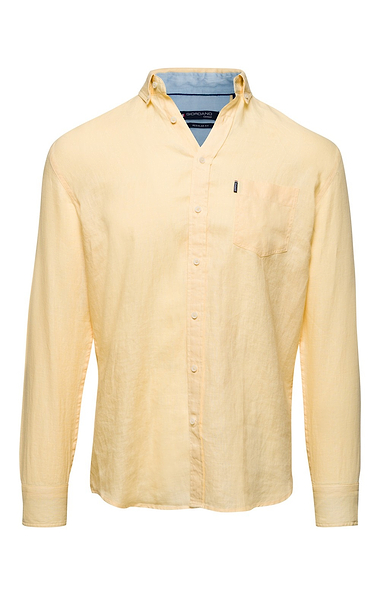 Men's Washed Linen Ivy Long Sleeve Shirt