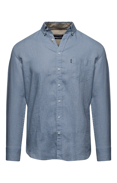 Men's Washed Linen Ivy Long Sleeve Shirt