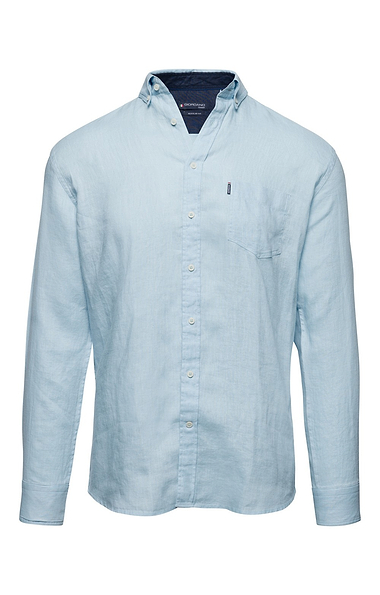 Men's Washed Linen Ivy Long Sleeve Shirt