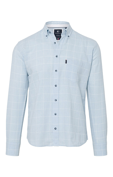 Men’s Cotton Linen Check Shirt
