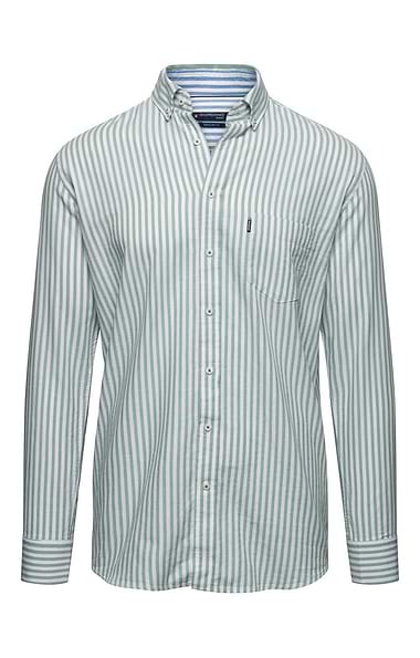 Men's Long Sleeve Button Down Striped Shirt